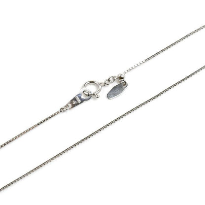 Tasaki white gold necklace with 0.24ct diamond pendant on 45cm chain for ladies