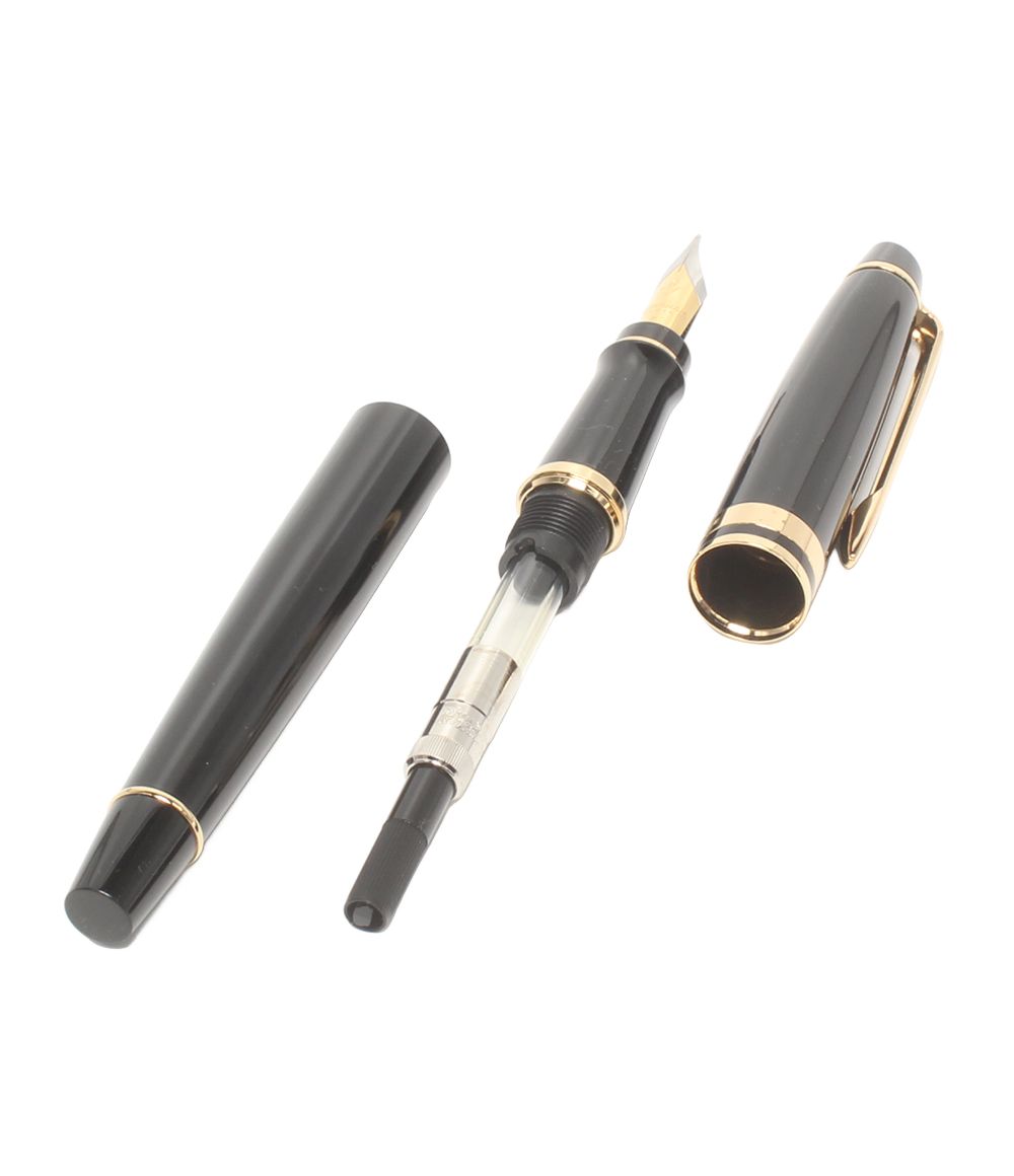 Waterman fountain pen converter measuring 14 cm for ink refilling with a clear body and blue piston mechanism