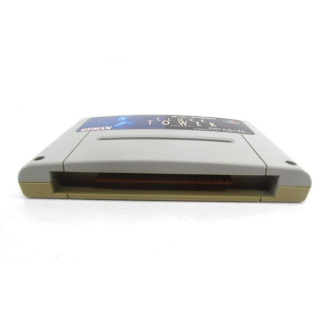 CLOCK TOWER Super Famicom game cartridge UR1042 with visible scuffs and discoloration