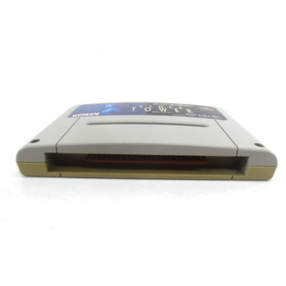 CLOCK TOWER Super Famicom game cartridge UR1042 with visible scuffs and discoloration