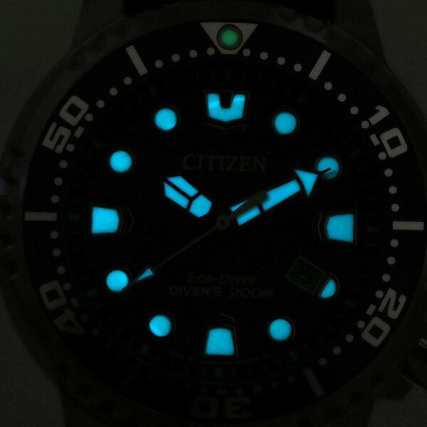Citizen BN0156-05E men's Promaster watch with black dial, stainless steel case, and black urethane band