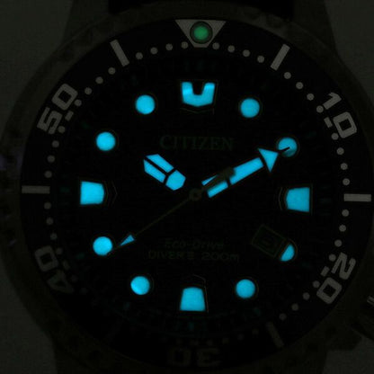 Citizen BN0156-05E men's Promaster watch with black dial, stainless steel case, and black urethane band