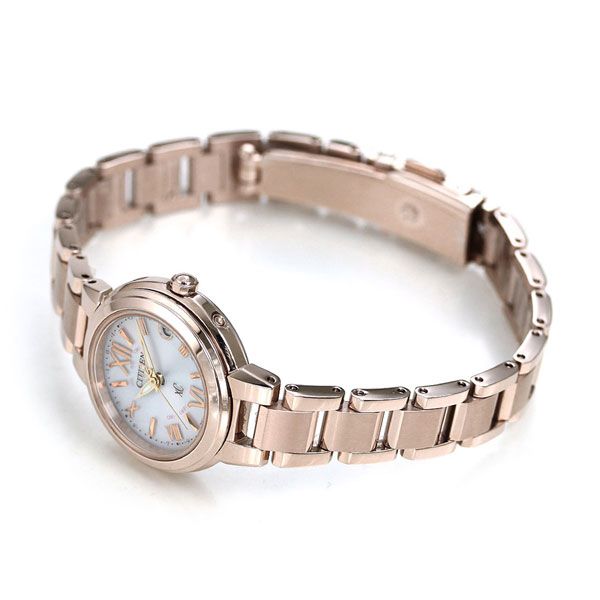 Citizen Kuro CrossSea Eco-Drive Radio-Controlled watch with silver dial and Sakura Pink stainless steel band