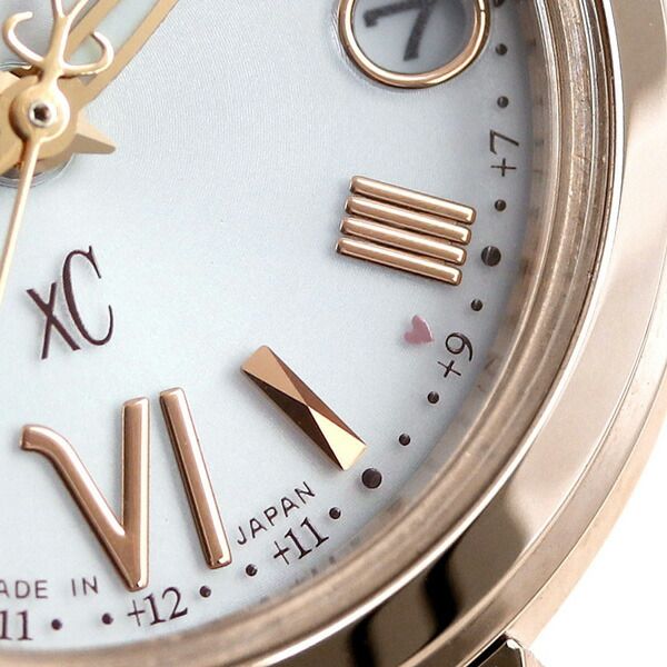Citizen Kuro CrossSea Eco-Drive Radio-Controlled watch with silver dial and Sakura Pink stainless steel band