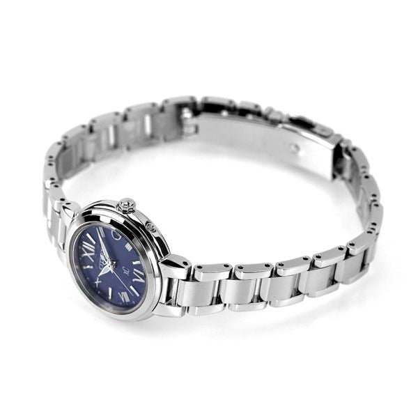 Citizen Kuro Lady ES9430-54L wristwatch with navy dial and stainless steel platinum case and band