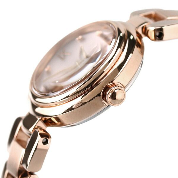 Citizen xC Mizukore Eco-Drive watch with ivory dial and pink gold stainless steel adjustable band