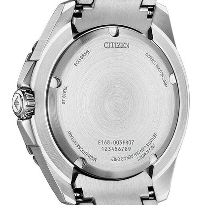Citizen BN0199-53X men's watch with green dial and silver stainless steel band from Promaster Marine Series
