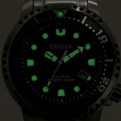 Citizen Promaster BN0167-50H men's watch with pearl gray dial and silver stainless steel band