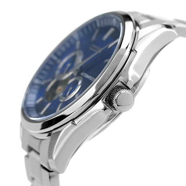 Citizen NP1010-78L men's mechanical watch with blue dial and silver stainless steel band