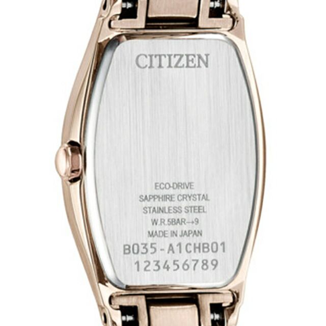 Citizen xC ladies wristwatch EW5546-56X with pink gold stainless steel band and beige dial