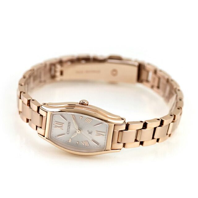 Citizen xC ladies wristwatch EW5546-56X with pink gold stainless steel band and beige dial