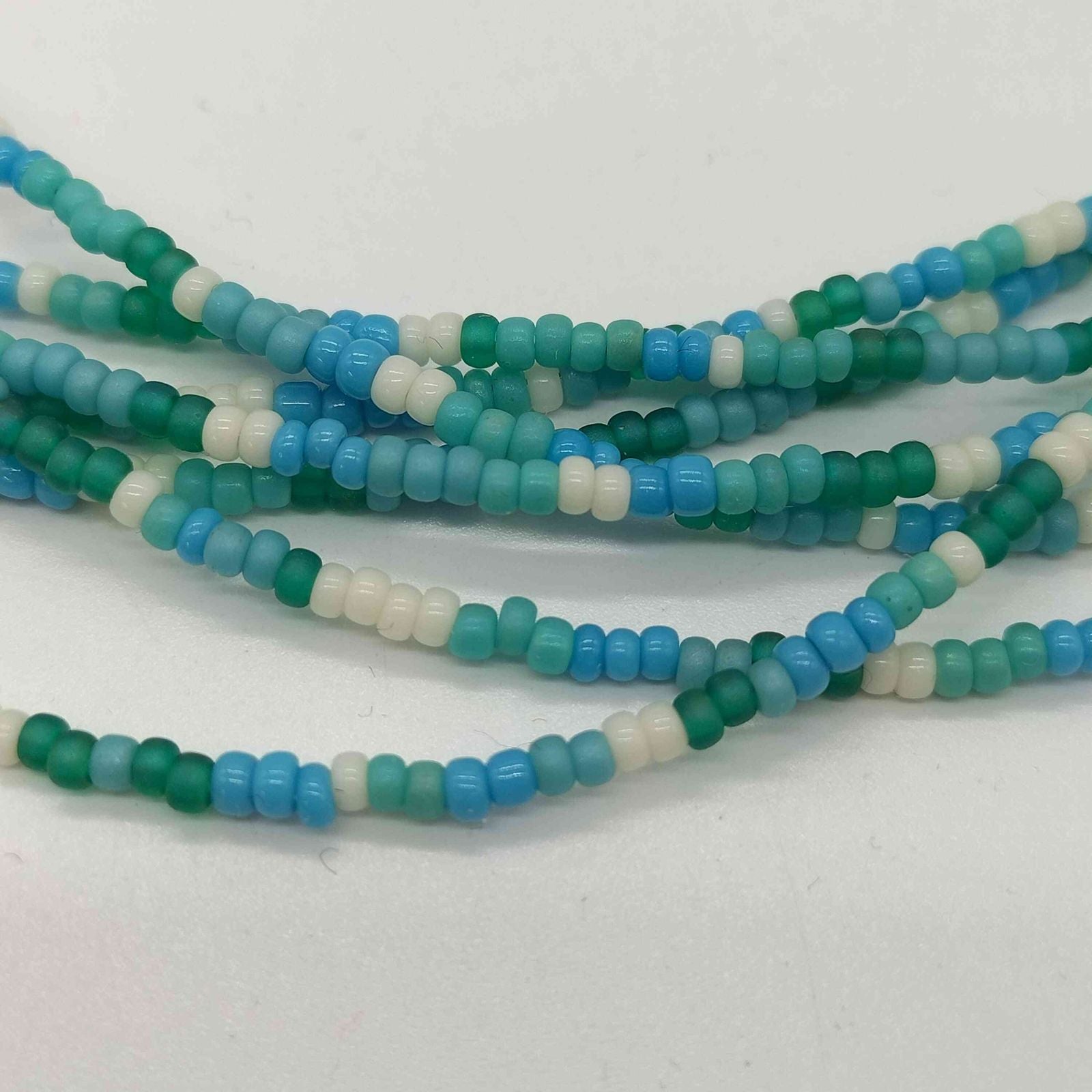 Agete sterling silver beads seven-strand necklace for women with 18 cm full length