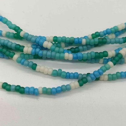 Agete sterling silver beads seven-strand necklace for women with 18 cm full length
