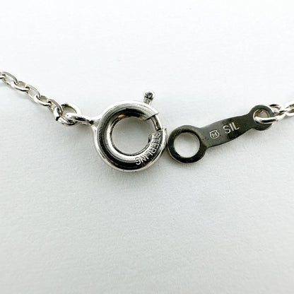 Pearl silver necklace approximately 39cm with SV925 silver chain and 5.2mm round pearl pendant