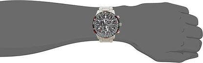 Citizen Promaster Sky Eco-Drive CB5001-57E radio-controlled pilot watch with aviation slide rule and black band