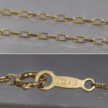 Mikimoto K18 diamond pendant featuring bell motif with 0.15ct diamond on 40cm chain