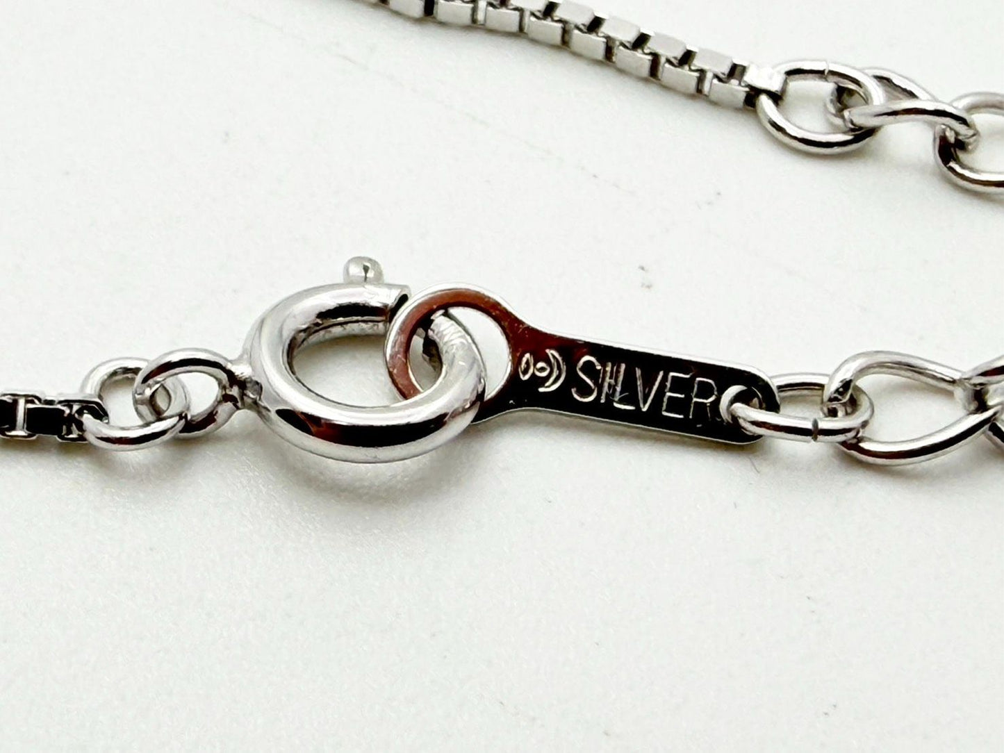 Tasaki Pearl silver bead Y-shape lariat Venetian chain necklace with a 1.56 cm diameter top pendant
