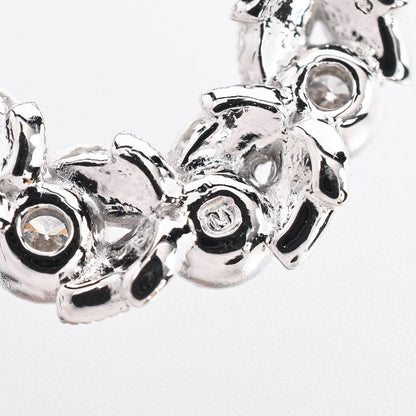 Mikimoto necklace featuring a 0.11 ct diamond charm in K18 white gold with a 39/42.5 cm chain