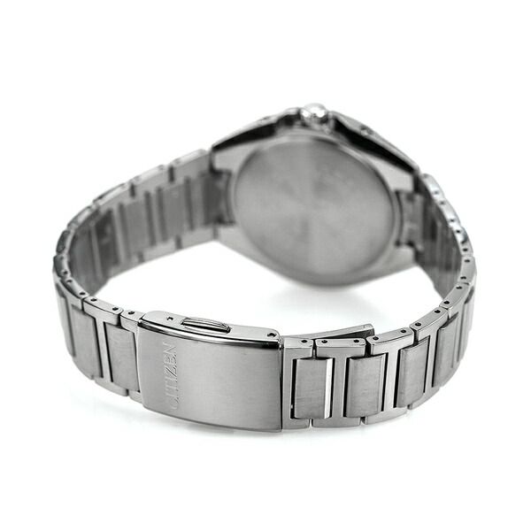 Citizen Men's CB3010-57L Attesa watch with navy dial and silver super titanium band