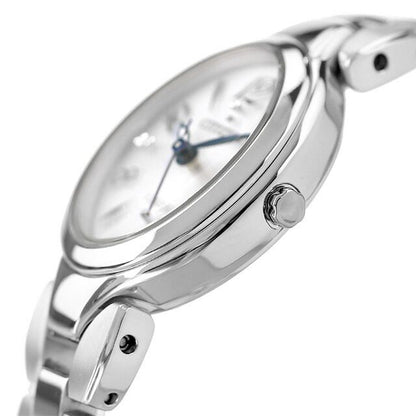 Citizen EX2040-55A Ladies EXCEED watch with white dial, silver band, and titanium case
