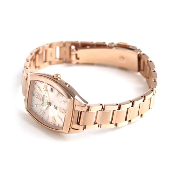CITIZEN Kuro ES9392-51W ladies wristwatch with pink gold dial and stainless steel band