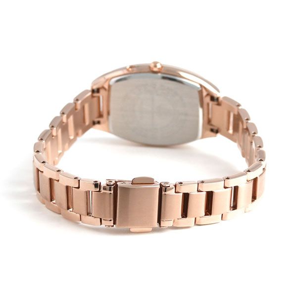 CITIZEN Kuro ES9392-51W ladies wristwatch with pink gold dial and stainless steel band