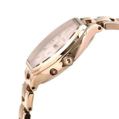 Citizen Kuro Cross Sea Eco-Drive Radio Wave watch with pink dial and Sakura pink stainless steel band