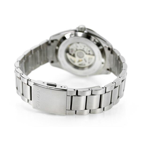 Citizen Collection Mechanical Classic Line Watch NB1050-59A with silver dial and stainless steel Duratect platinum band