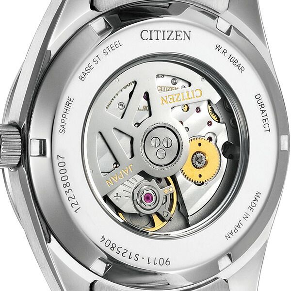 Citizen Collection Mechanical Classic Line Watch NB1050-59A with silver dial and stainless steel Duratect platinum band