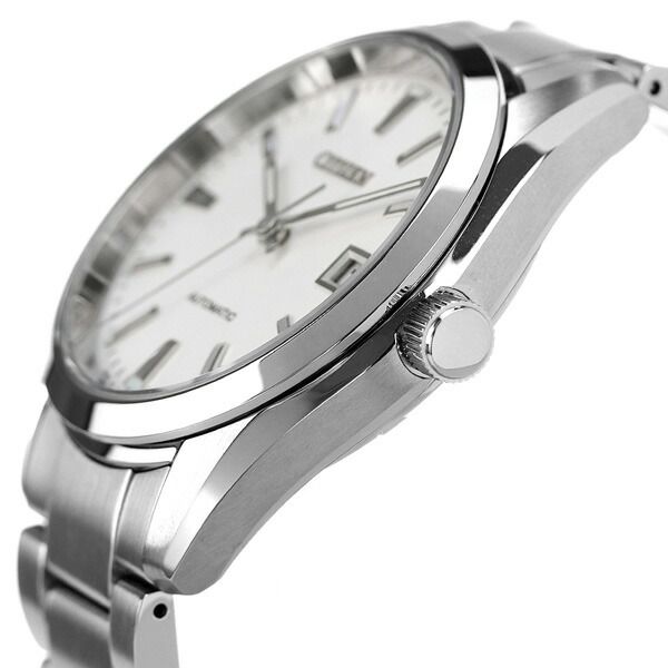 Citizen Collection Mechanical Classic Line Watch NB1050-59A with silver dial and stainless steel Duratect platinum band