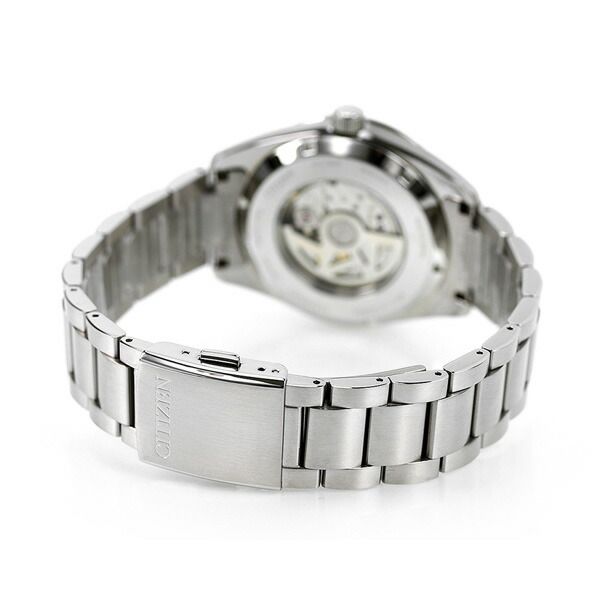 Citizen Mechanical Collection Watch NB1050-59L with blue dial and silver stainless steel band for men