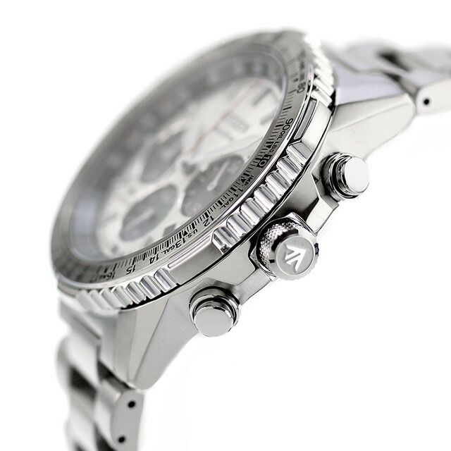 Citizen Promaster CA4660-61A men's wristwatch with silver dial and stainless steel band
