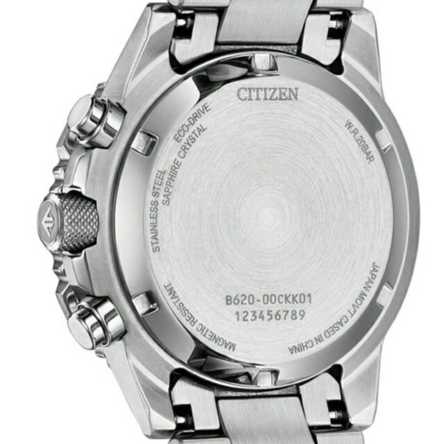 Citizen Promaster CA4660-61A men's wristwatch with silver dial and stainless steel band