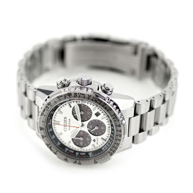 Citizen Promaster CA4660-61A men's wristwatch with silver dial and stainless steel band