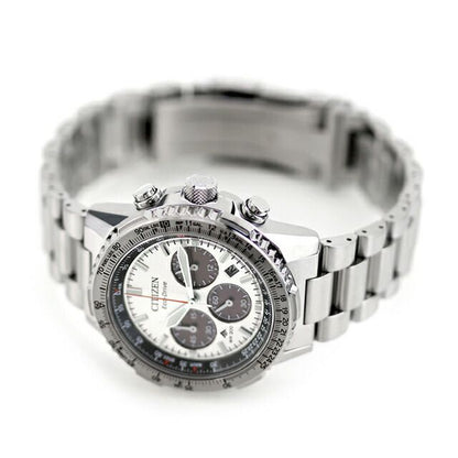 Citizen Promaster CA4660-61A men's wristwatch with silver dial and stainless steel band