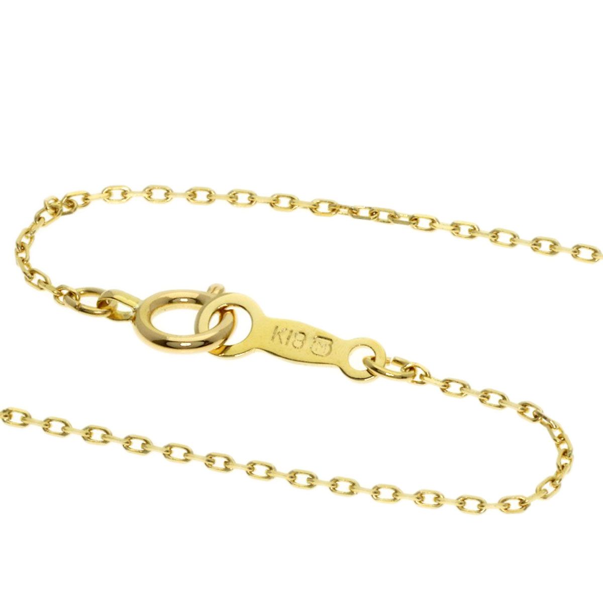 MIKIMOTO ladies pearl diamond necklace with 7mm pearl on 42cm K18YG gold chain