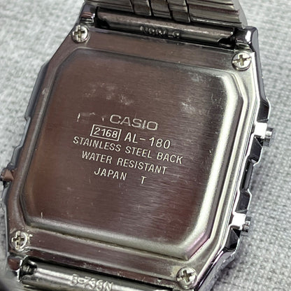 CASIO AL-180 Solar Men's Watch — Japanese