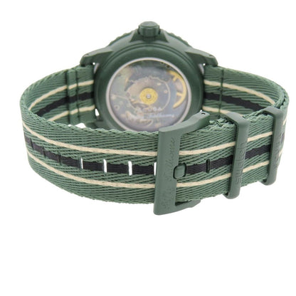 swatch S Fifty Fathoms Green Abyss S035G100 Automatic Men's — Japanese