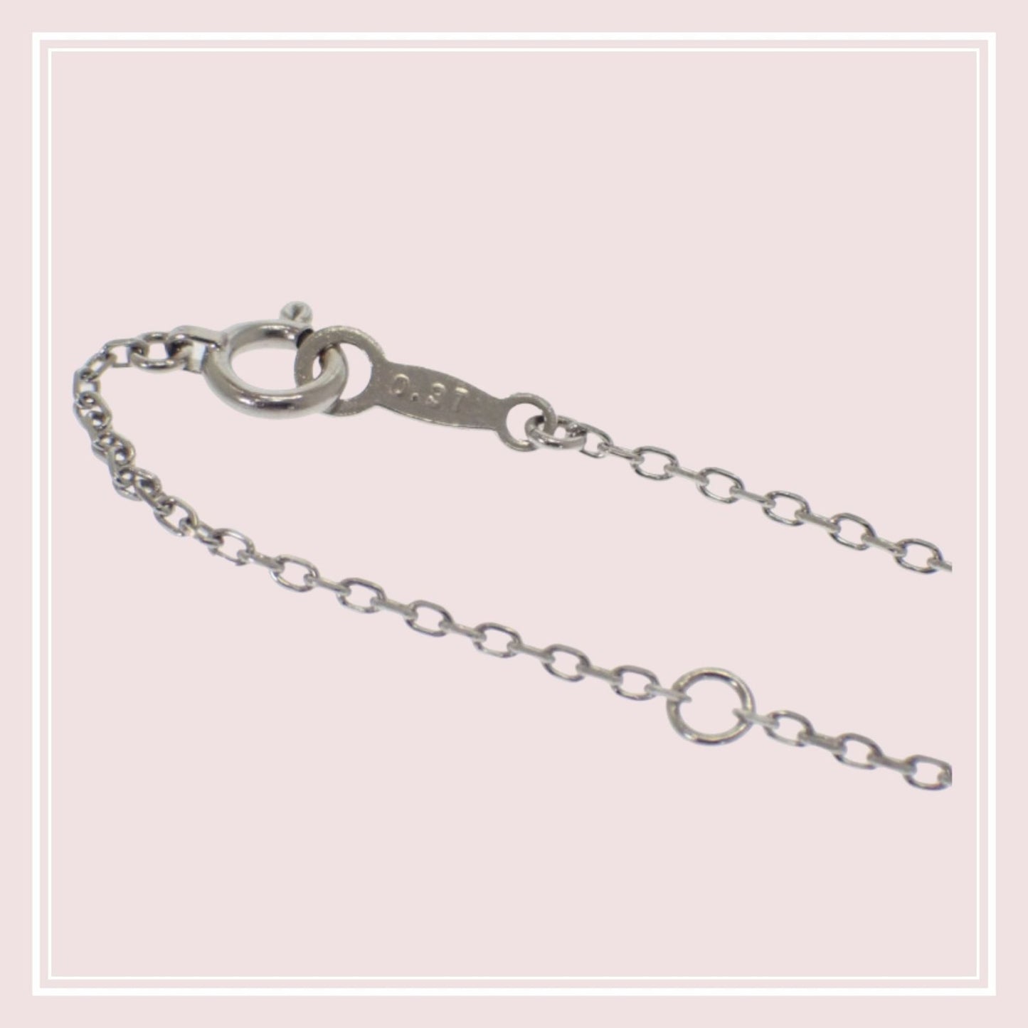 Micimoto Gradation Necklace in 18K white gold with 0.37ct diamond on a 42cm chain