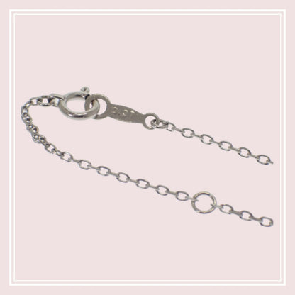 Micimoto Gradation Necklace in 18K white gold with 0.37ct diamond on a 42cm chain