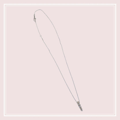 Micimoto Gradation Necklace in 18K white gold with 0.37ct diamond on a 42cm chain