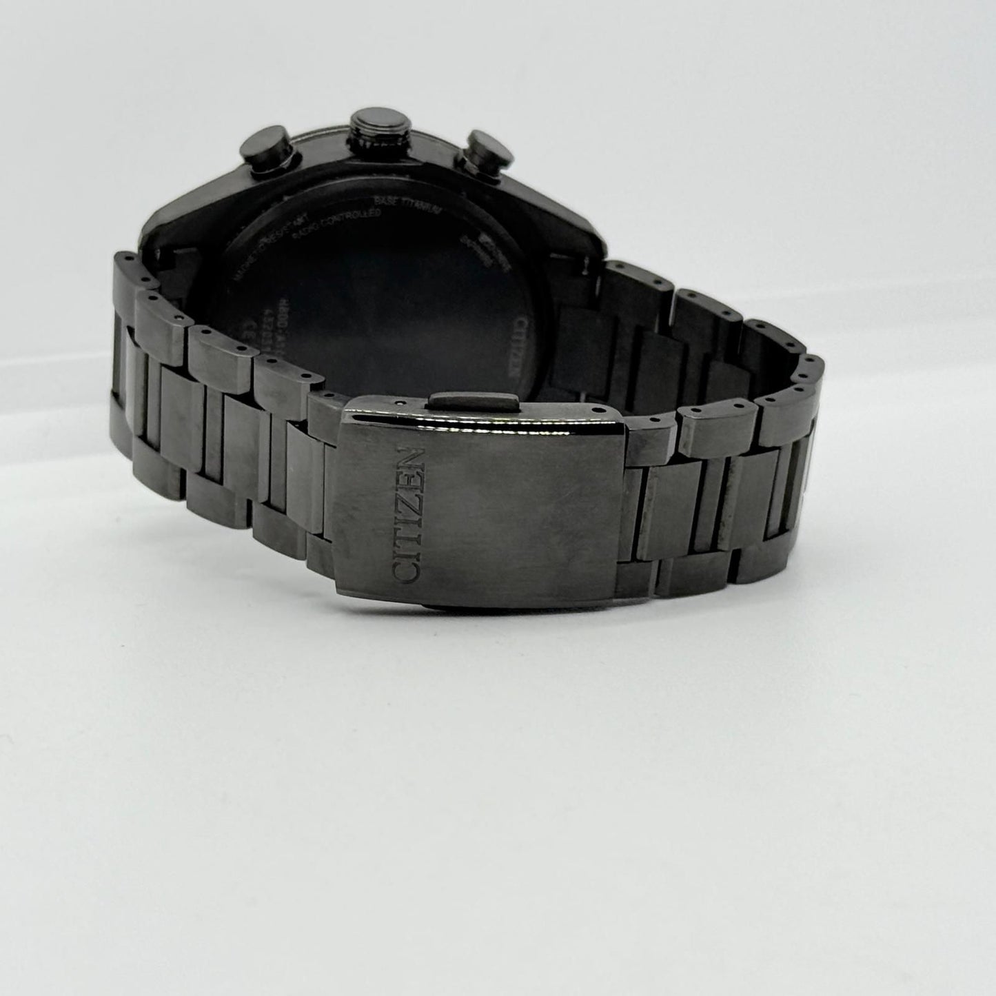 CITIZEN ATTESA SL H800-A1CN20D black solar men's watch with black dial and black band