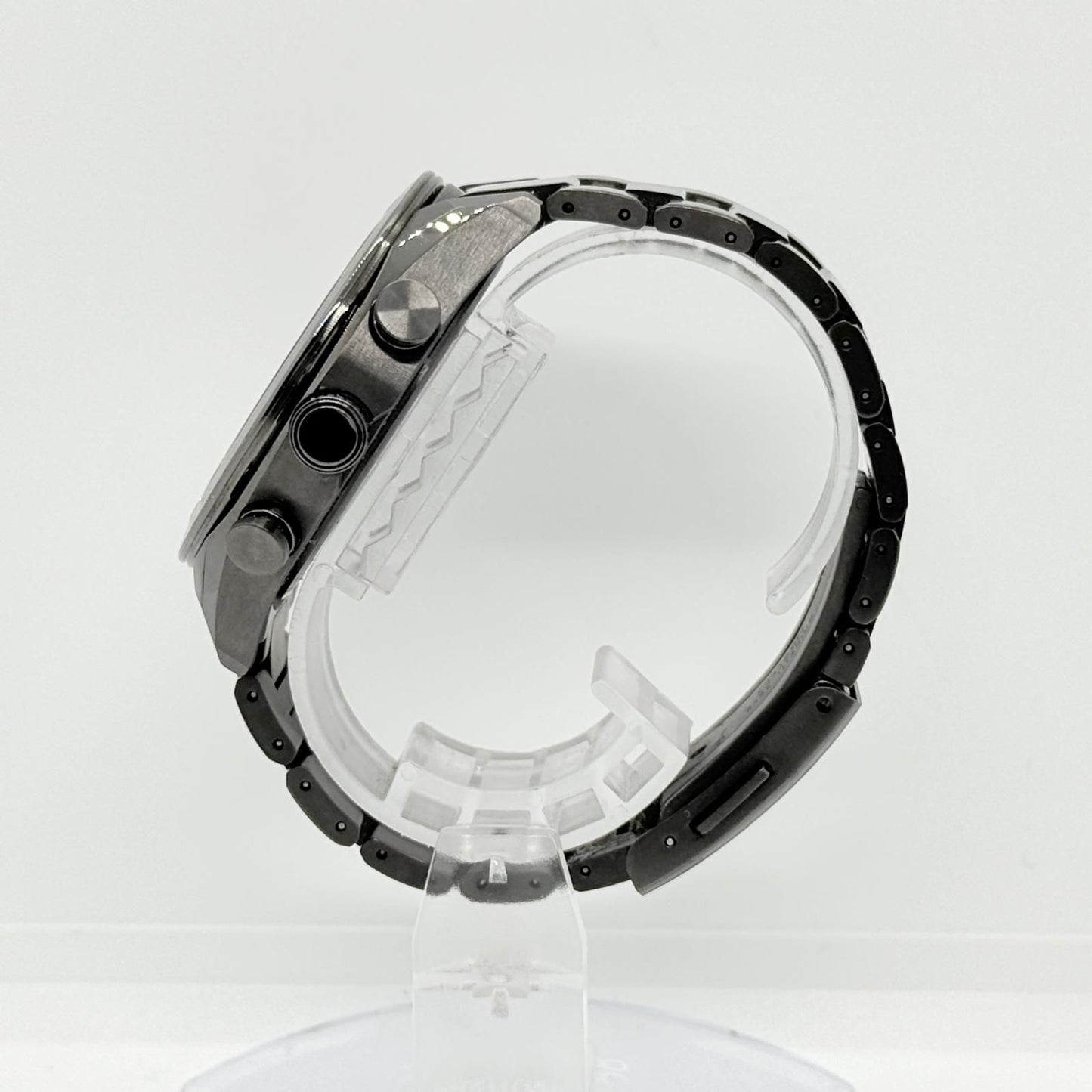 CITIZEN ATTESA SL H800-A1CN20D black solar men's watch with black dial and black band