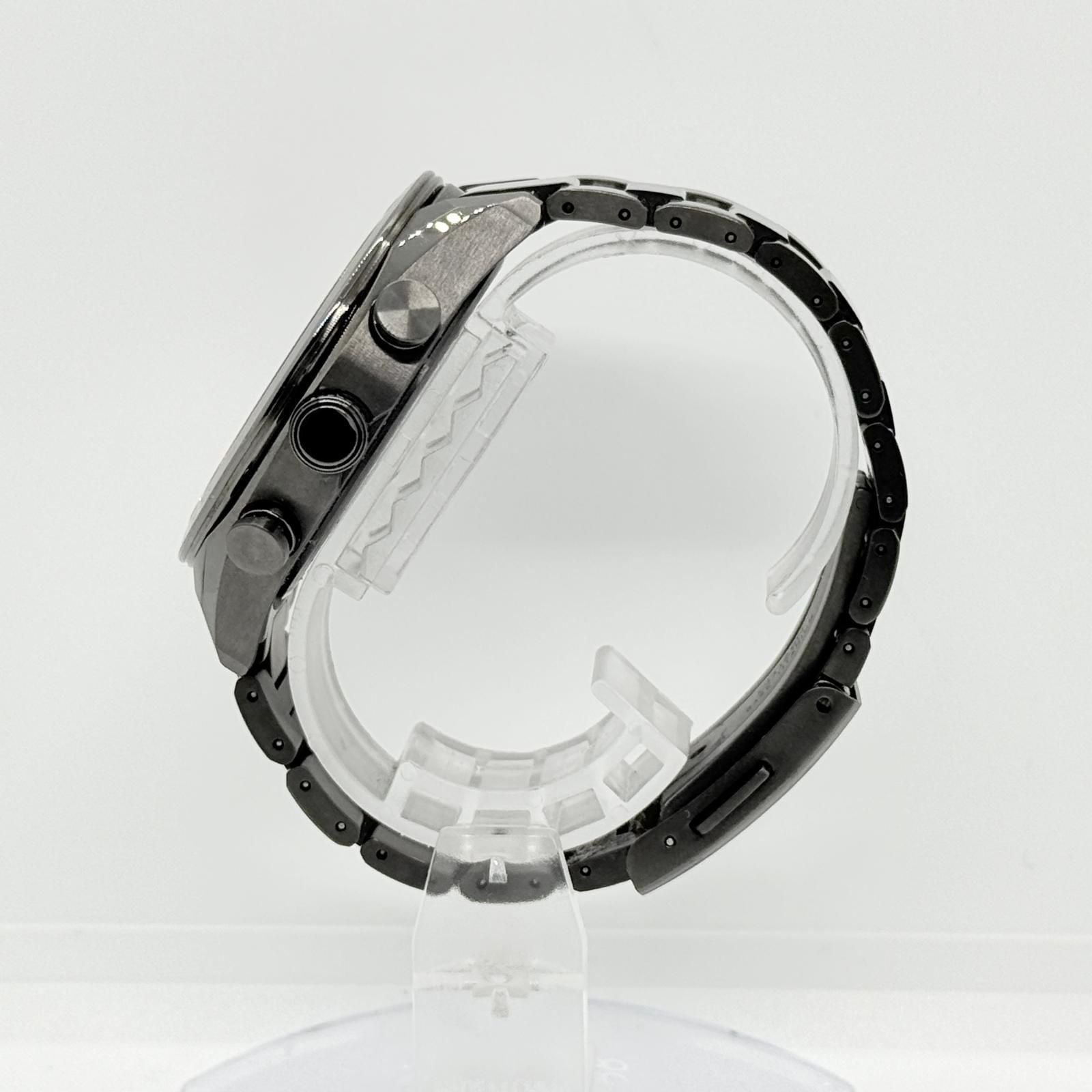 CITIZEN ATTESA SL H800-A1CN20D black solar men's watch with black dial and black band