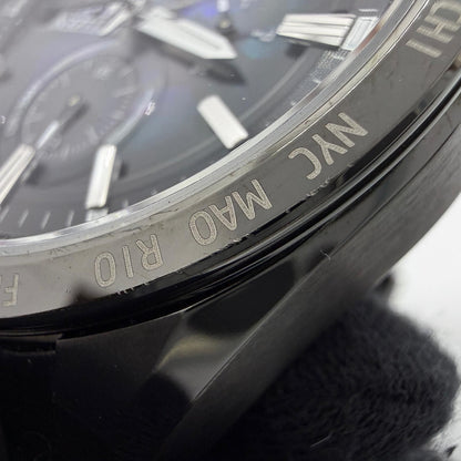 CITIZEN ATTESA SL H800-A1CN20D black solar men's watch with black dial and black band