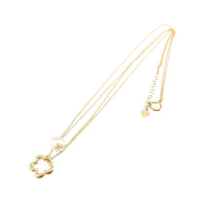 TASAKI Akoya Pearl Necklace with 6.3mm pearls and 18K yellow gold chain at 40cm length