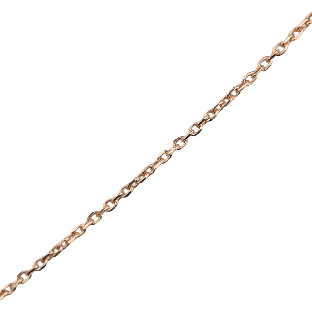 Agete Butterfly Necklace in K10 yellow gold with diamond, 40cm chain, 10mm by 8mm butterfly pendant