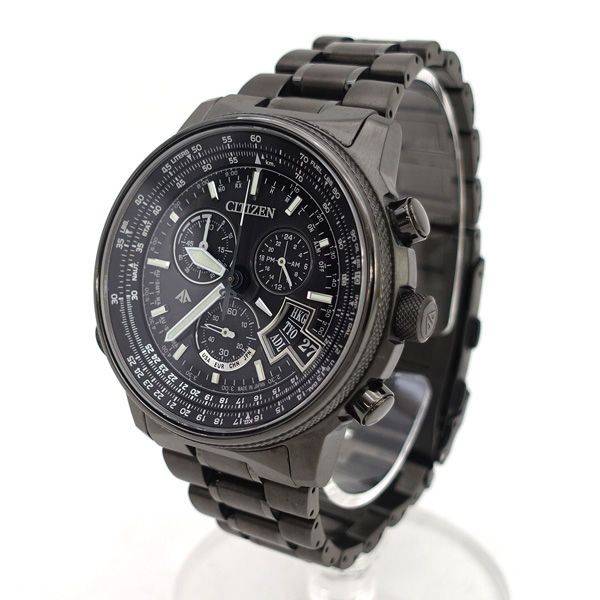CITIZEN Promaster Duratect Eco-Drive H610-T018688 titanium chronograph watch with black dial and titanium band