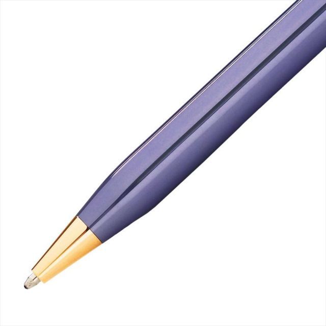 CROSS CENTURY2 Tokyo Collection Lavender Blue Ballpoint Pen NAT0082-165 with cap on a white background