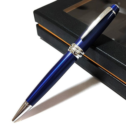 Cross Bailey Ballpoint Pen and Card Case Gift Set — Blue, Stylish, High-Quality Japan Import